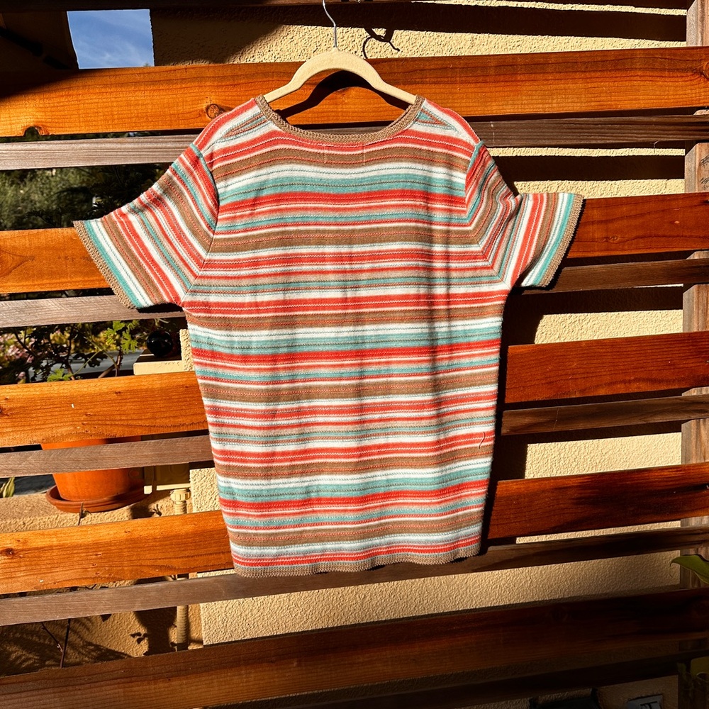 Alfred Dunner Women Multicolor Knit Top Size L